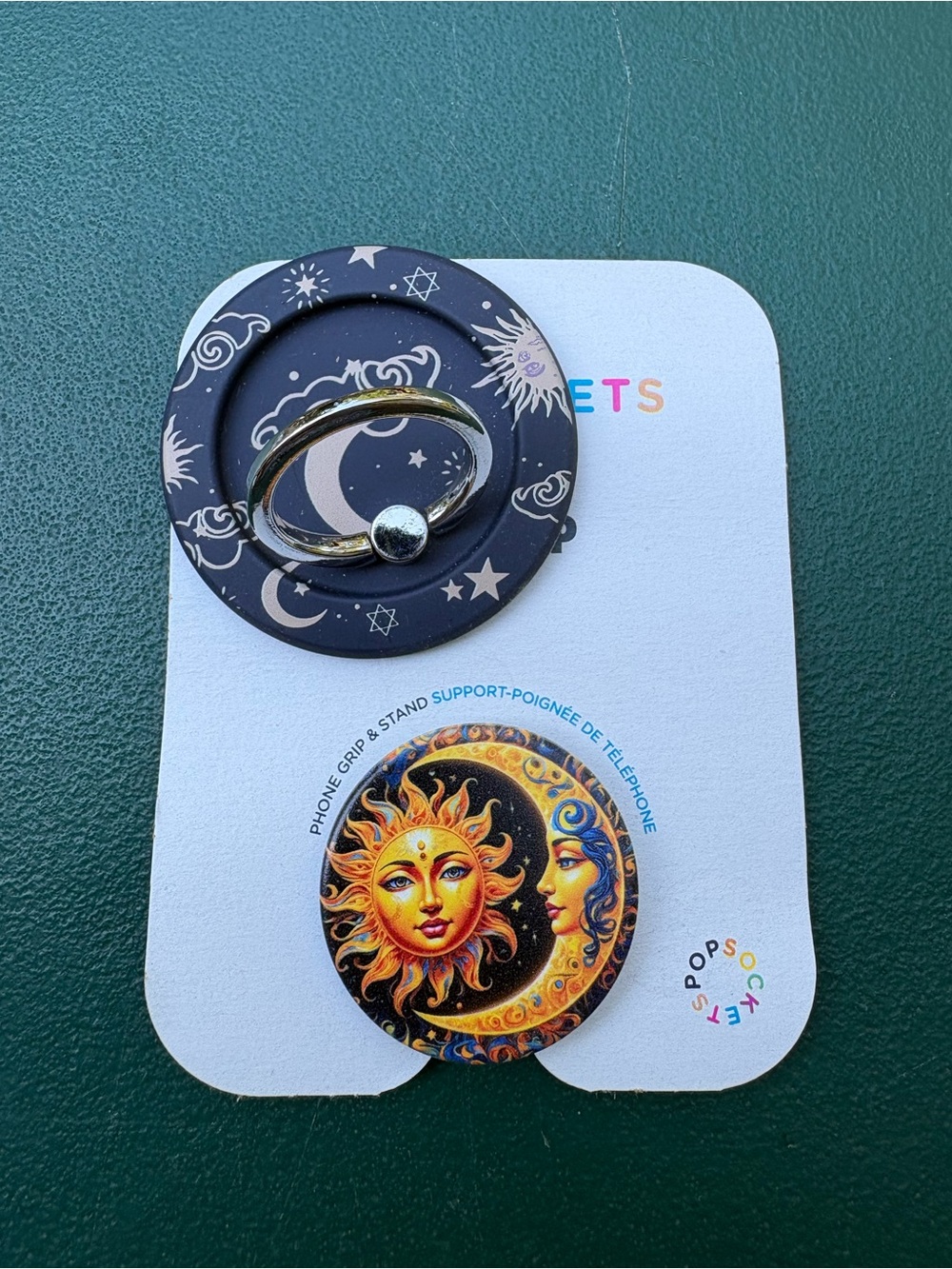 Sun, Moon & Stars PopSocket Phone Grip (1) & Magnetic Kickstand (1)